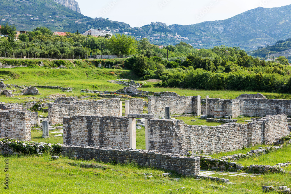 Split, Croatia. Roman ruins of Salona at Solin