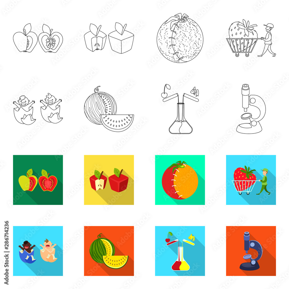 Vector illustration of test and synthetic logo. Set of test and laboratory vector icon for stock. Vector illustration of test and synthetic logo. Set of test and laboratory vector icon for stock.