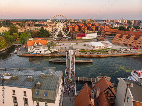 aerial view of gdansk 