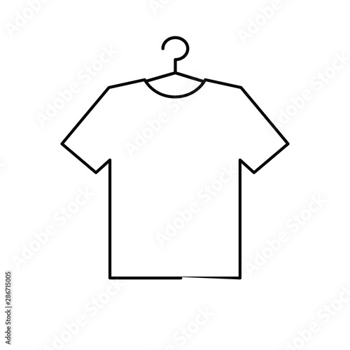  Tshirt icon on the hanger. dress vector icon. clothing icon dress 