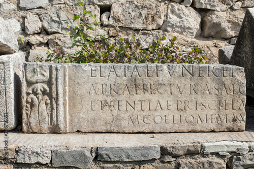 Split, Croatia. Roman ruins of Salona at Solin