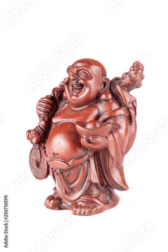 Feng Shui Budai Buddha Statuette  Pu-Tai or Happy Laughing Hotei for Money and Wealth