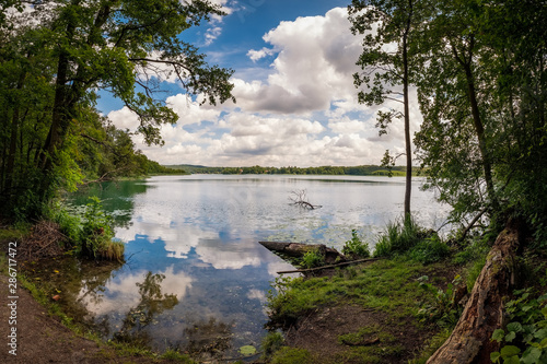 Ein Paradies f  r Wanderer  Westufer des  Scherm  tzelsee  im Naturpark  M  rkische Schweiz  bei Buckow