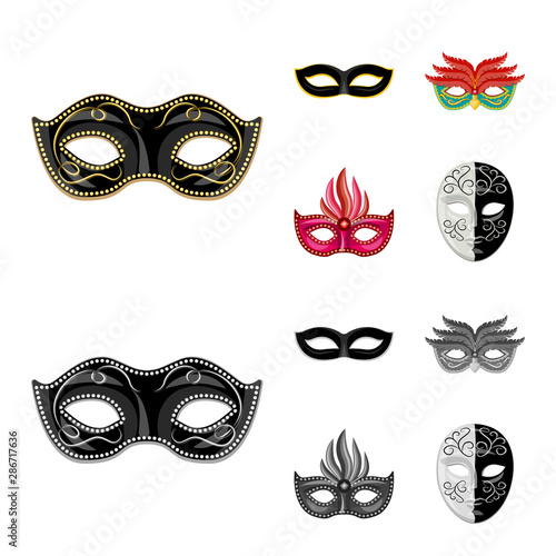 Vector design of luxury and celebration icon. Collection of luxury and hide stock symbol for web.