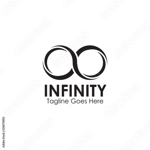 Infinity logo design inspiration vector template