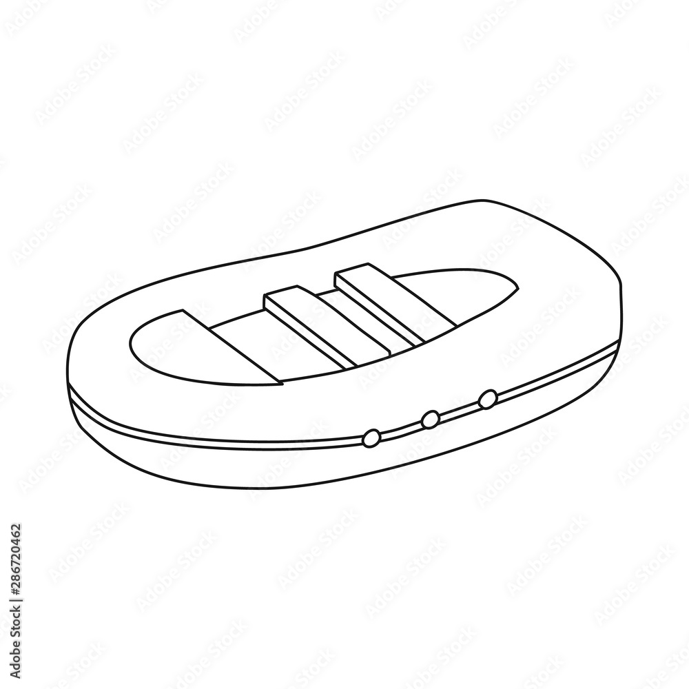 Vector design of inflatable and boat symbol. Set of inflatable and water stock symbol for web. Vector design of inflatable and boat symbol. Set of inflatable and water stock symbol for web.