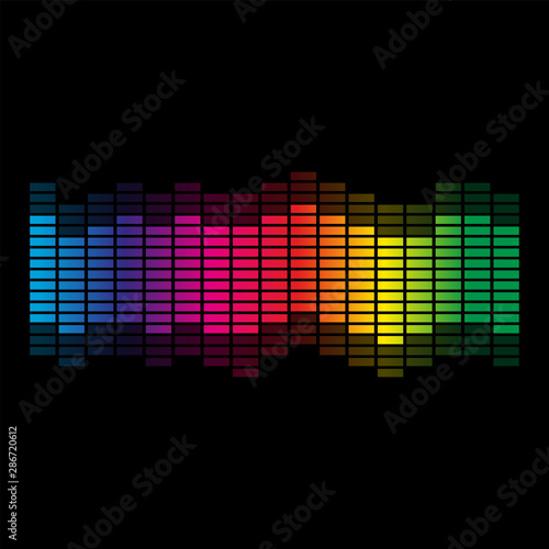 Sound wave equalizer vector design