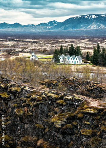 classic Icelandic Thingvellir Church photo