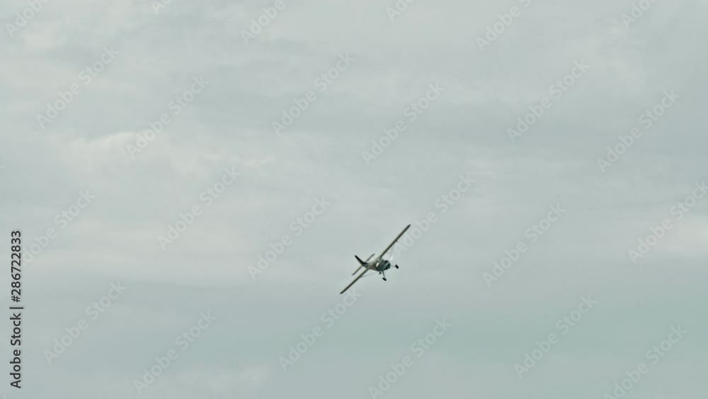 Military aircraft flying in the sky
