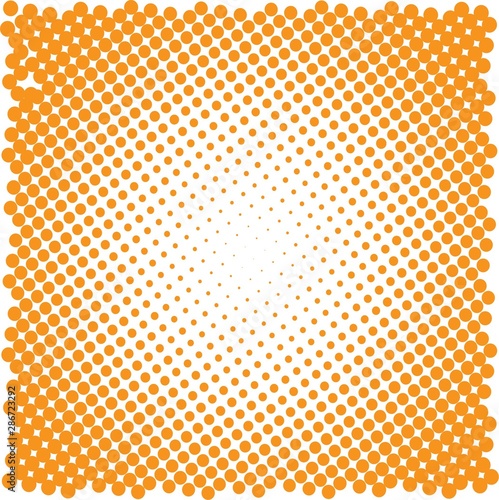 Orange background with dots