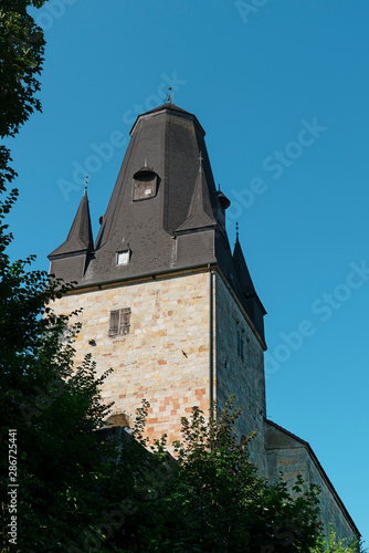 Tower of castle Bentheim in  Bad Bentheim, Germany