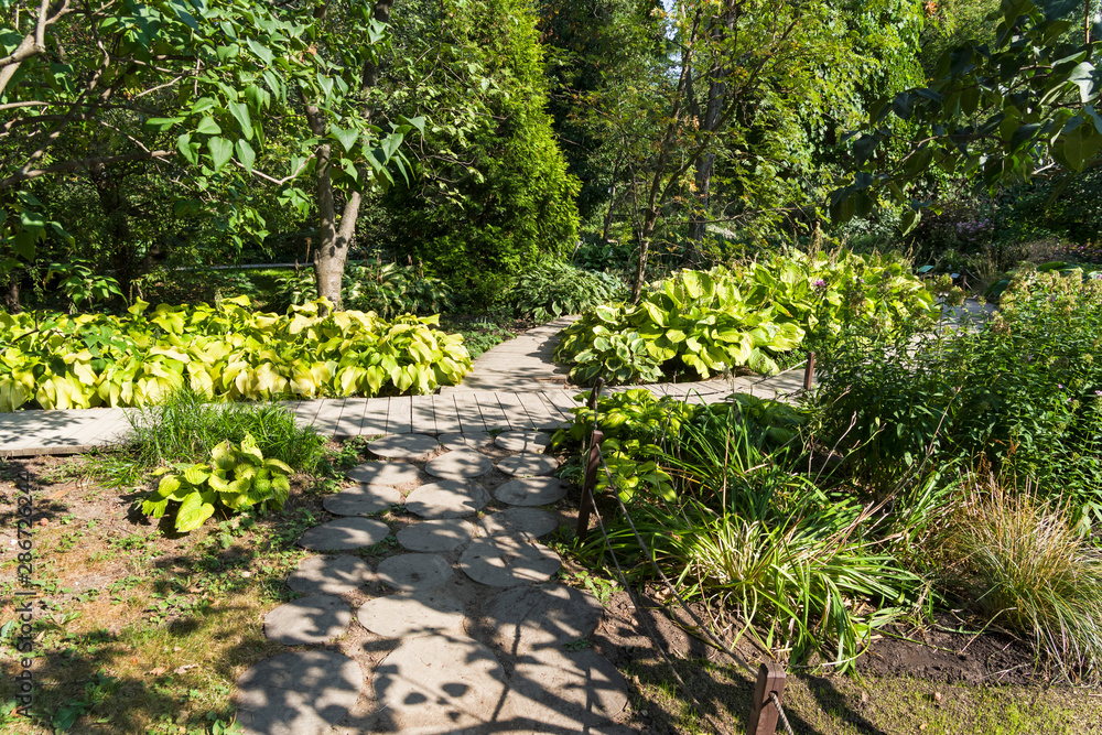 Beautiful and neat paths in the botanical garden. Beautiful and neat paths in the botanical garden.