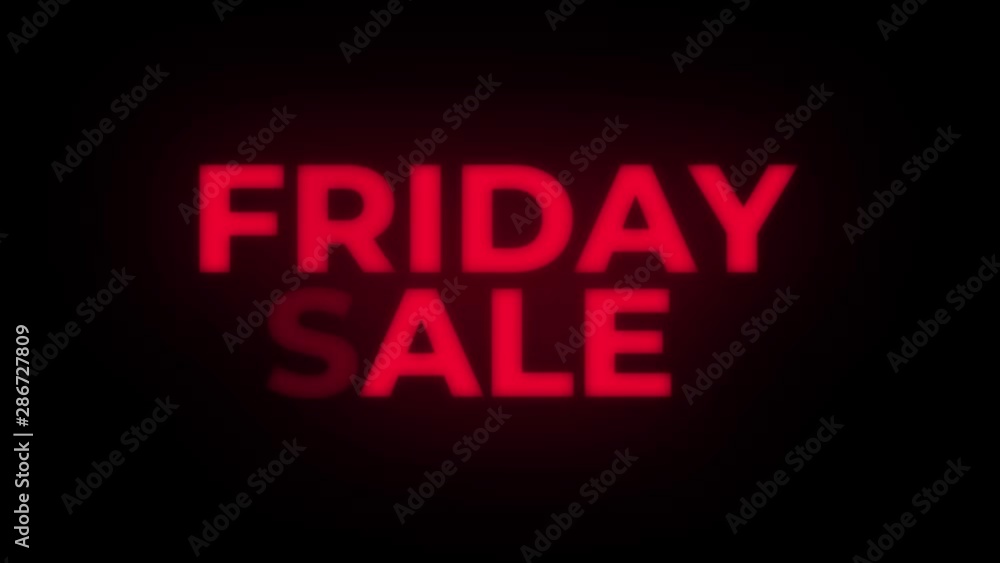 Friday Sale Text Blinking Flickering Neon Red Sign Loop Background. Sale, Discounts, Deals, Special Offers. Green Screen and Alpha Matte Friday Sale Text Blinking Flickering Neon Red Sign Loop Background. Sale, Discounts, Deals, Special Offers. Green Screen and Alpha Matte