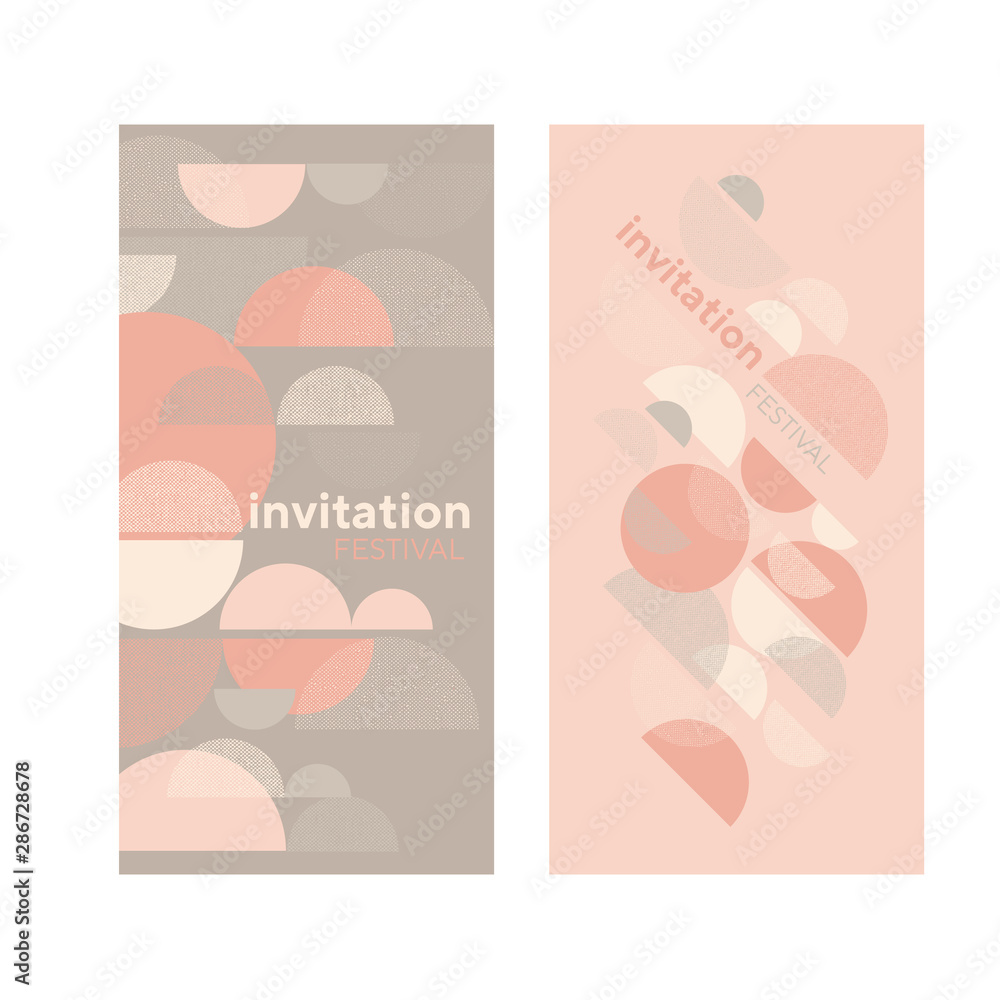 Soft rose color shades geometric design element Soft rose color shades geometric design element