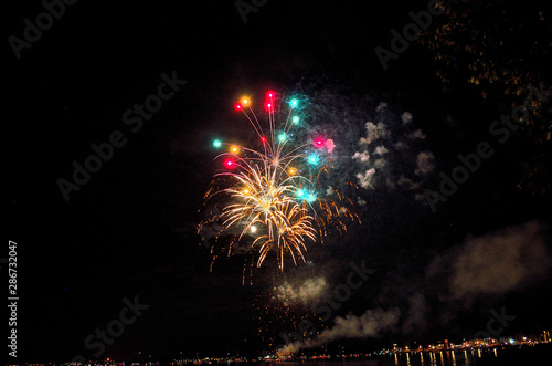 firework at night