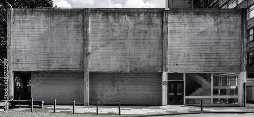 Modernist architecture from the 1960's in Manchester on the University campus