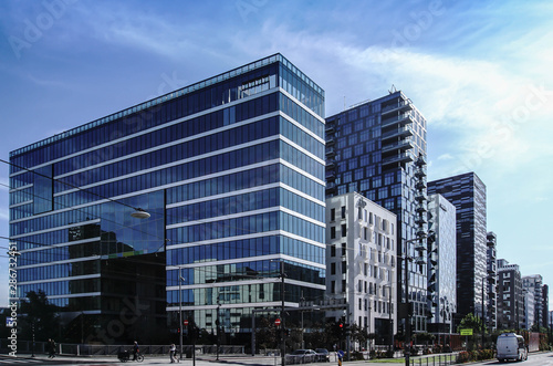 The Barcode neighbourhood in Oslo city centre in Norway