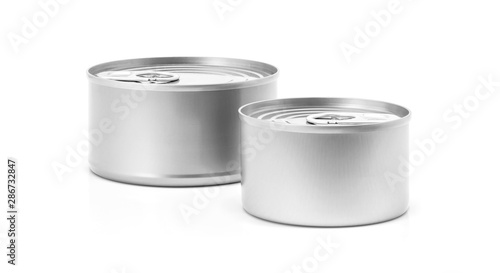 Tin can for preserve food product design mock-up