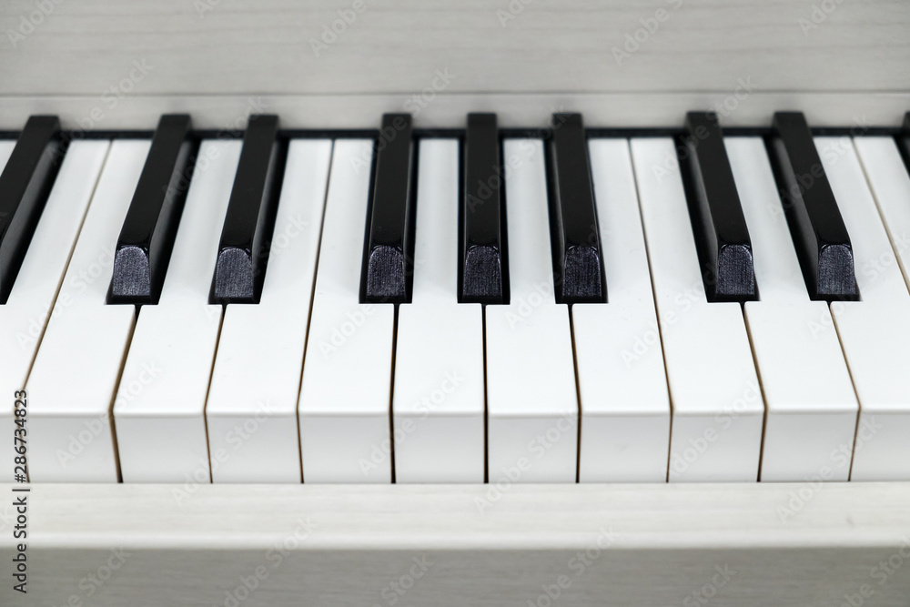 white Piano keyboard background white Piano keyboard background
