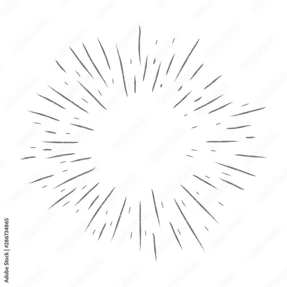 Star burst doodle, hand drawn explosion frame Star burst doodle, hand drawn explosion frame