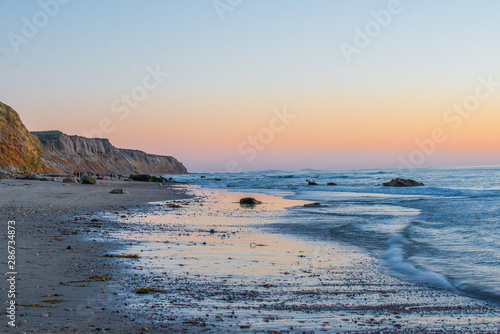 sunset on the beach