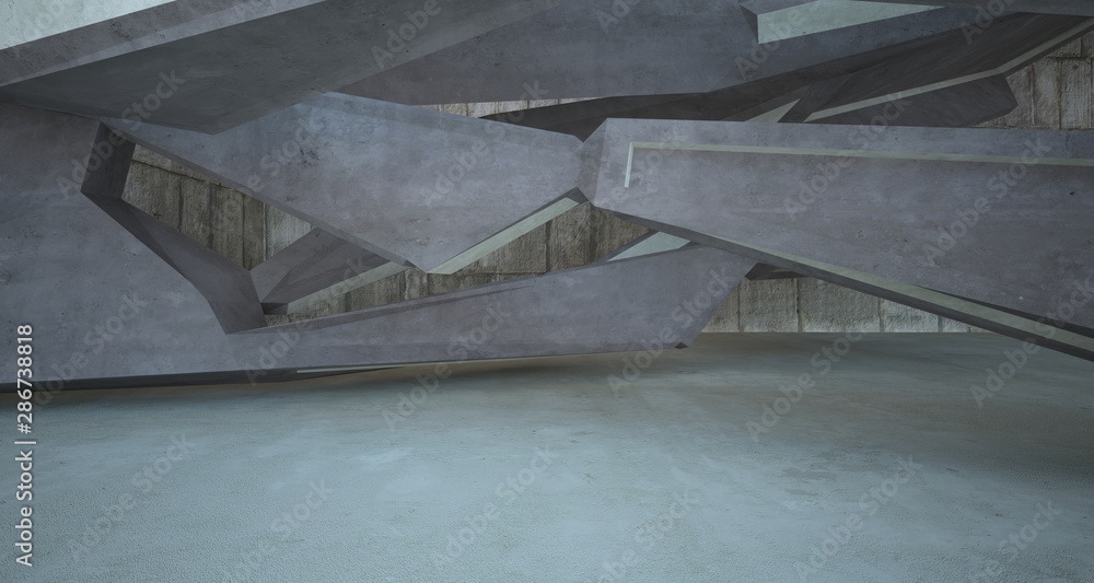 Abstract brown and beige concrete interior. 3D illustration and rendering. Abstract brown and beige concrete interior. 3D illustration and rendering.