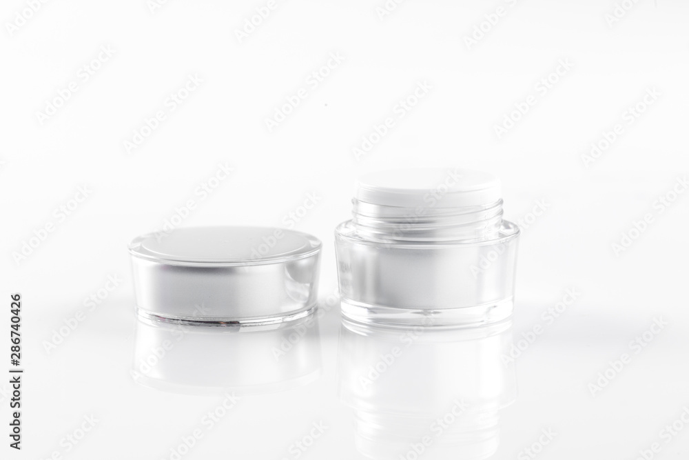 blank cosmetic container isolated on white background blank cosmetic container isolated on white background
