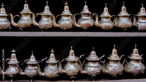 Pitchers in a shop in Marrakesh