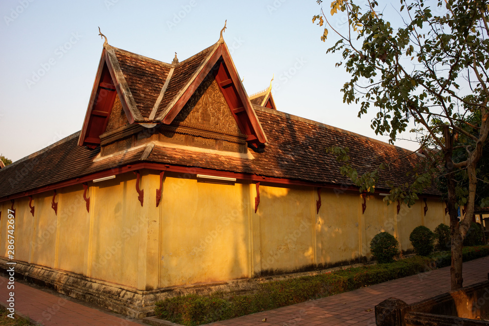 Wat Si Saket Buddhist Temple in Vientiane Laos