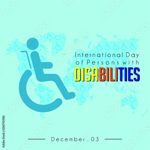 International Day of Persons with Disabilities, with a disability with a wheelchair 