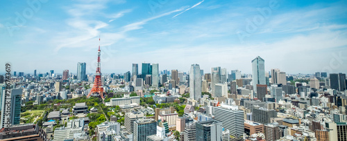 Photography Tokyo tower, landmark of Japan