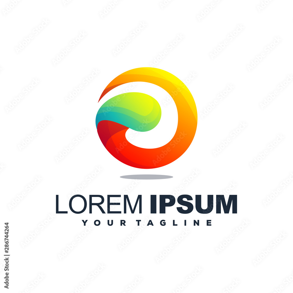 awesome abstract gradient logo design awesome abstract gradient logo design