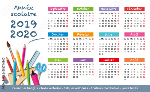 2019-2020-Calendrier année scolaire-1