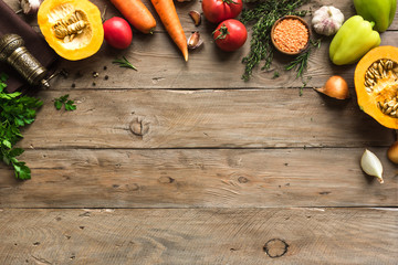 Autumn cooking background