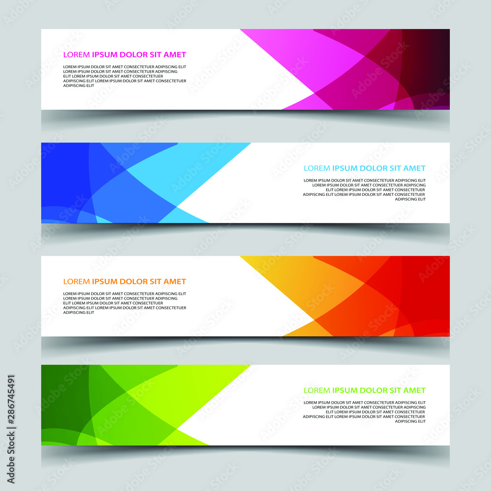 Vector Abstract banner web template Vector Abstract banner web template