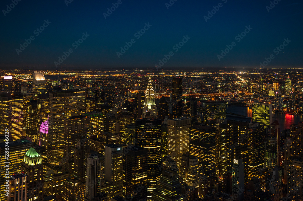 Start of a starry night over Midtown East, Manhattan Start of a starry night over Midtown East, Manhattan
