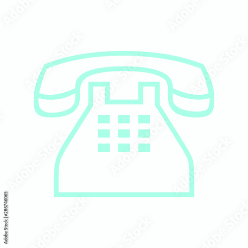 phone icon isolated on square internet button