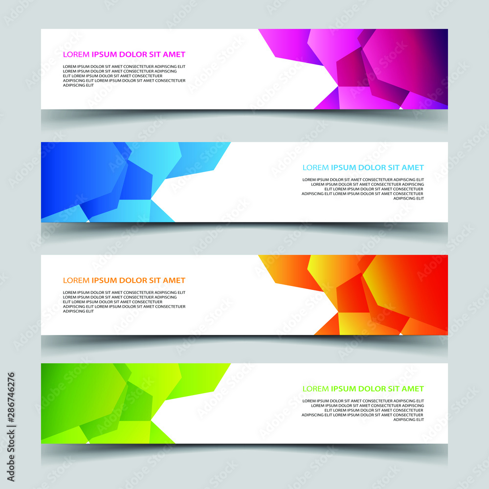 Fototapeta premium Vector Abstract banner web template