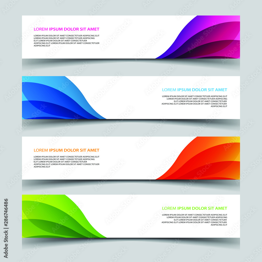 Obraz premium Vector Abstract banner web template