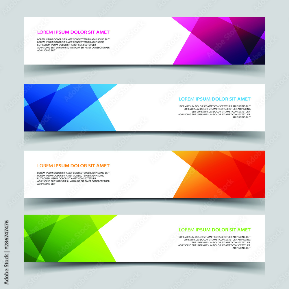 Vector Abstract banner web template Vector Abstract banner web template