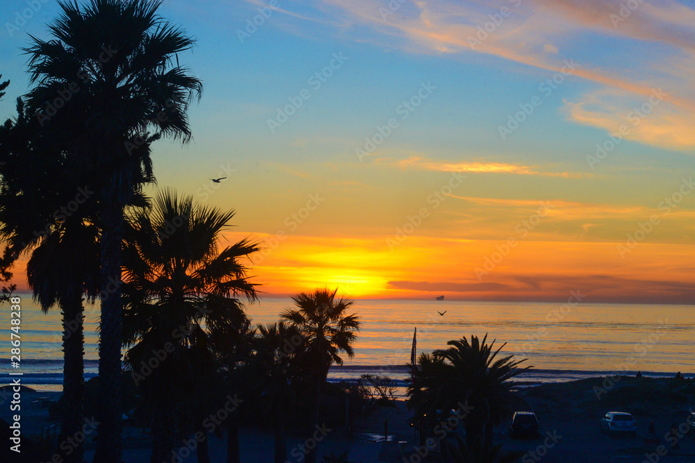 Obraz premium tropical sunset on the beach