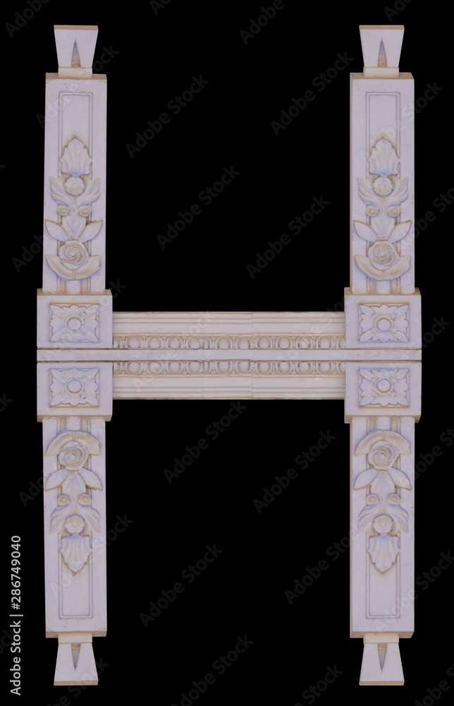 Foto de Elements of architectural decorations of buildings, columns and ...