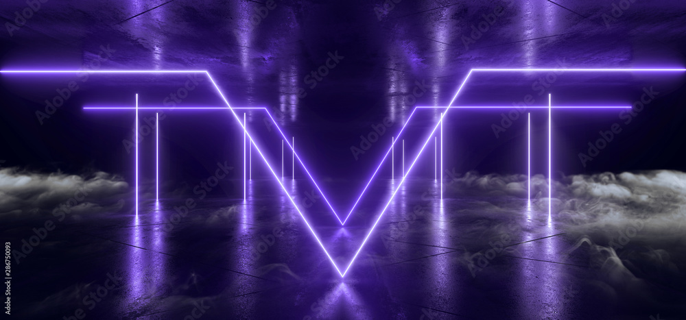 Smoke Neon Laser Glowing Blue Violet Triangle Corridor Sci Fi Futuristic Hallway Tunnel Underground Alien Spaceship Dance Disco Showroom Background Vibrant Beam Gateway 3D Rendering Smoke Neon Laser Glowing Blue Violet Triangle Corridor Sci Fi Futuristic Hallway Tunnel Underground Alien Spaceship Dance Disco Showroom Background Vibrant Beam Gateway 3D Rendering