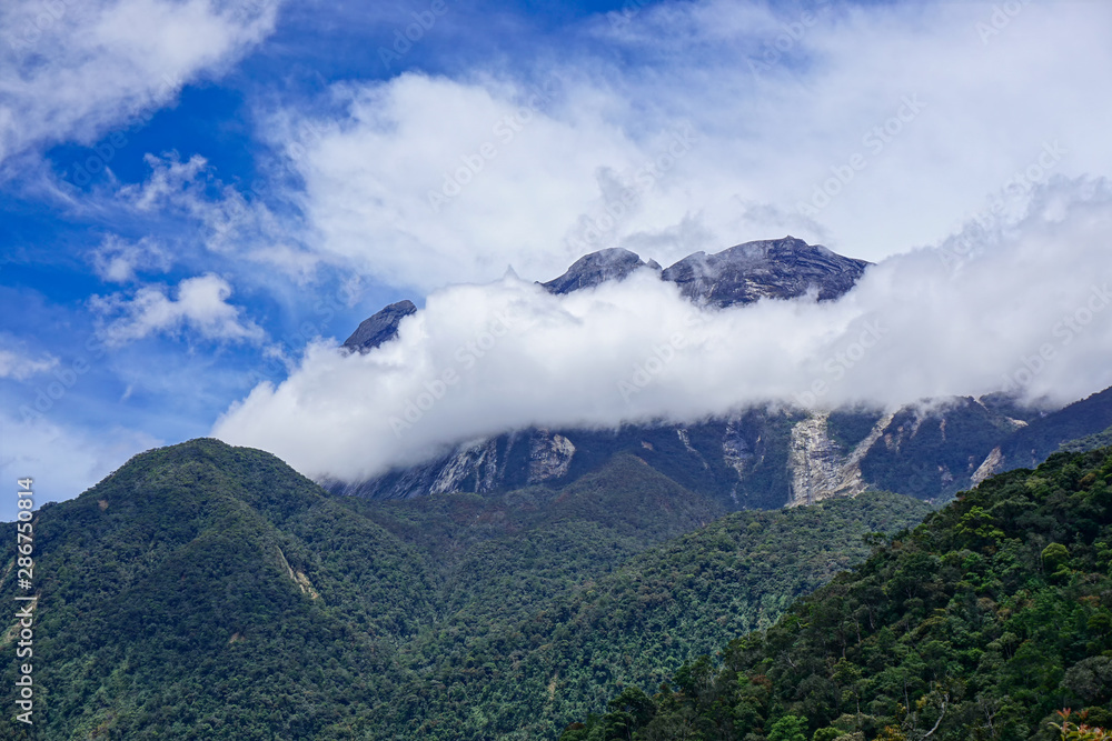 View of Mount Kinabalu at Sabah, Malaysia