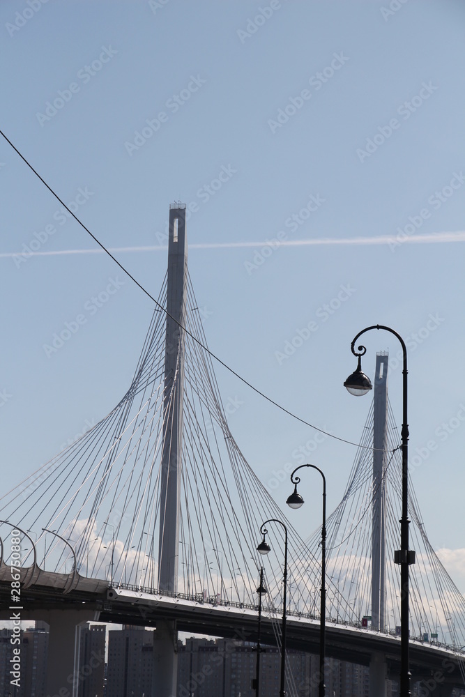 Obraz premium Cable-stayed bridge