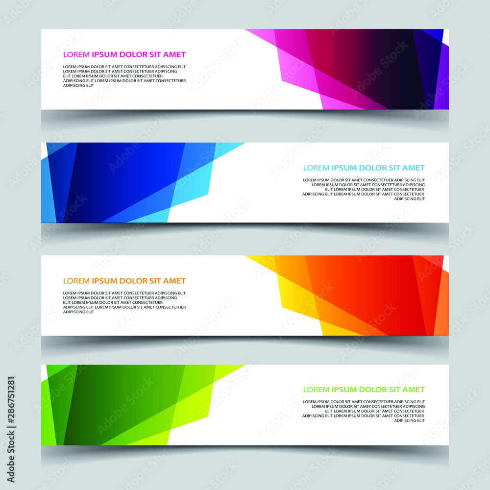 Fototapeta premium Vector Abstract banner web template