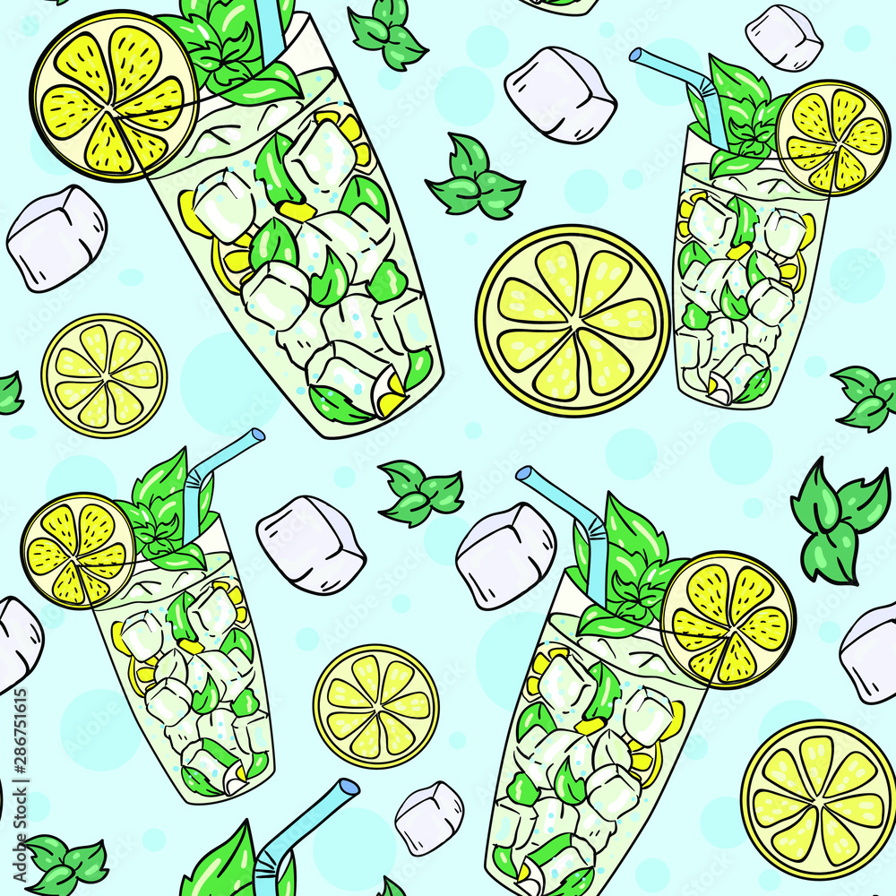 Download wallpaper 3415x3415 cocktail, mojito, lemonade, lime, ice, drink  ipad pro 12.9