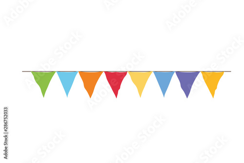 Isolated banner pennant design vector illustration