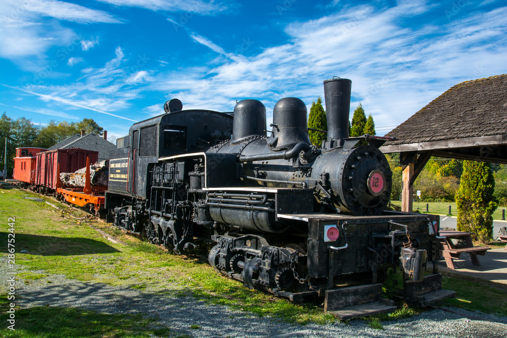 Obraz premium Stara lokomotywa parowa