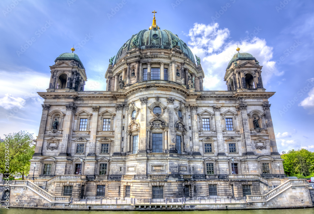 Berlin Cathedral (Berliner Dom) facade on Museum island, Germany